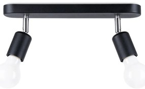 Bodové svietidlo Fornes 2, čierne telo svietidla, (možnosť polohovania)