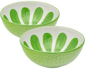 Altom Sada keramických misek Tropicana limetka12,5 cm, 2 ks