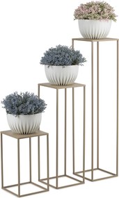 STOJAN NA KVETINÁČ SIMPLE 70X24X24 CM BÉŽOVÁ