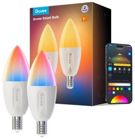 SADA 2x LED RGBWW Stmievateľná žiarovka E14/5W/230V 2700-6500K Wi-Fi - Govee