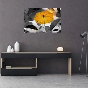 Obraz žltého dáždnika (90x60 cm)