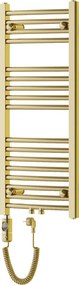 Mexen Ares, elektrické vykurovacie teleso 900 x 400 mm, 300 W, zlatá lesklá, W102-0900-400-2300-50