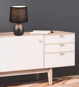 Stolová lampa Malu, čierna