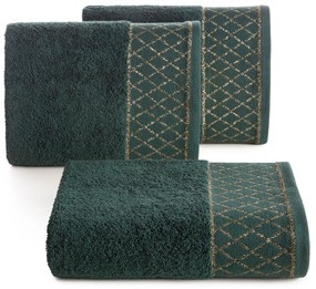 BAVLNENÝ UTERÁK LAYLA 50X90 CM TMAVOZELENÁ