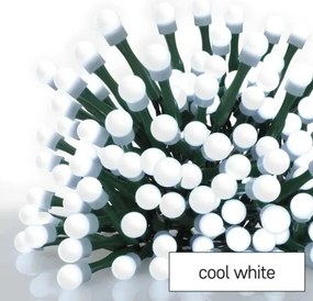 LED vonkajší vianočný reťaz 480 LED/8 funkcií 53 m studená biela IP44