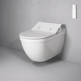 DURAVIT Starck 3 závesné WC s hlbokým splachovaním, pre Sensowash, 370 x 620 mm, biela, s povrchom WonderGliss, 22265900001