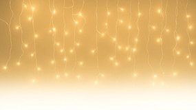Vianočné svetielka LED záclona FLASH teplá biela 300 LED