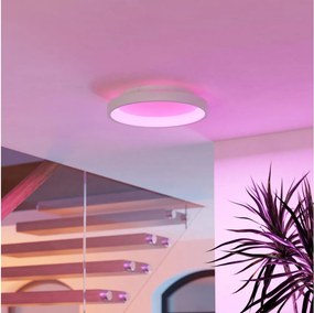 Eglo 901912 - LED RGBW stmievateľné stropné svietidlo LORETELLO-Z LED/19,6W/230V priemer 35 cm biela