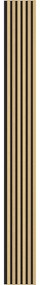 Mexen Lam-B, akustické stenové lamely 275 × 30 cm, HDF doska 4 mm, technická dyha, bambus prírodný, S100-275307-3015-011