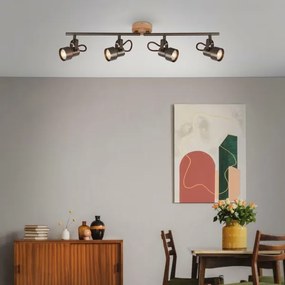 Briloner 2872-045 - LED Bodové svietidlo TAHUN 4xGU10/5W/230V 3000K hnedá