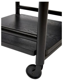 Servírovací stolík na kolieskach z dubového dreva 40x40 cm Norm – Hübsch