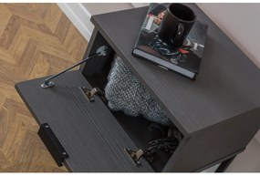 Nočný stolík Muun (antracitová čierna). Vlastná spoľahlivá doprava až k Vám domov. 1108189