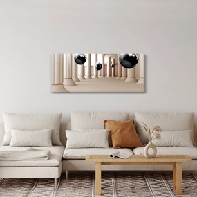 Obraz - Guľa medzi stĺpmi (120x50 cm)