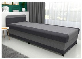 Čalúnená válenda s úložným priestorom TALI 80x202 sivá/antracit