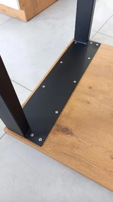 Jedálenský stôl Industrial dub artisan 185x67 cm