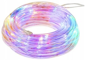SPRINGOS LED svetelný had Nano 5 m, 50 LED, IP44, 8 svetelných módov, 3x AA, multicolor