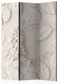 Artgeist Paraván - Paper Flowers (Cream) [Room Dividers]