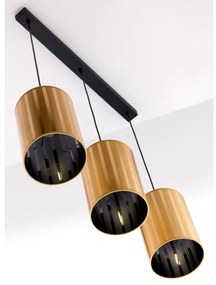 Jupiter 2092 - Luster na lanku CORTINA 3xE27/15W/230V zlatá/čierna