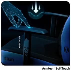 Herné kreslo Diablo X-Gamer 2.0 Normal Size čierno-modré