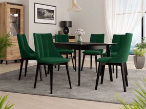 Čalúnená jedálenská stolička ST97, Farby: čierna, Potah: Magic Velvet 2225
