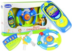 LEAN Toys Zvuková vzdelávacia sada „Vodič“ – kľúče a diaľkový ovládač