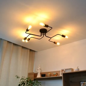 LED Prisadený luster TUBE 6xE27/15W/230V