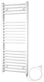 Mereo, Vykurovací rebrík rovný 450x1690 mm, biely, elektrický, MER-MT03E