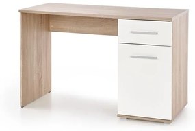 PC stôl Lenka, sonoma / biela