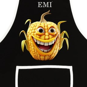 Kuchynská zástera Corny EMI, čierna