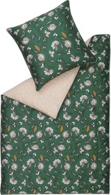 XXXLutz OBOJSTRANNÁ POSTEĽNÁ BIELIZEŇ, satén, zelená, prírodná farba, béžová, 135/200 cm Esprit - Online Only bytové doplnky - 003021110801