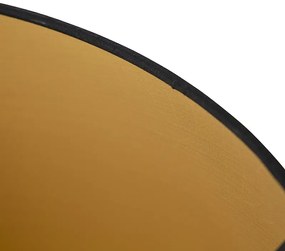 Tienidlo na lampu z bavlny čierne 40/45/25 so zlatým vnútrom