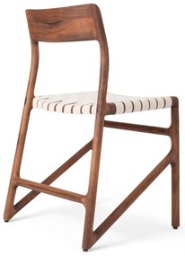 Hnedá/krémovobiela jedálenská stolička Fawn – Gazzda