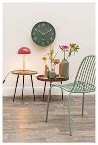 Zelené nástenné hodiny Karlsson Lofty, ø 40 cm