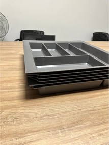 IN-DURO 2. akosť - Príborník STRIPES 39 - 45 cm s hĺbkou 42 - 49 cm, antracit