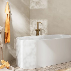 Hansgrohe Tecturis S, páková vaňová voľne stojaca batéria na podlahu, kartáčovaný bronz, HAN-73440140