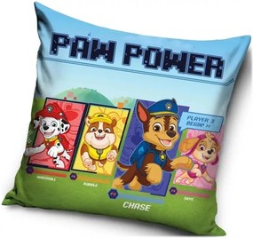 Vankúš Tlapková patrola - Paw Patrol - motív Paw Power game - 40 x 40 cm