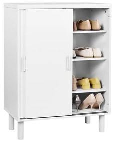 Skrinka na topánky VASAGLE s posuvnými dvierkami LHS052W01