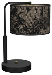 Milagro Stolná lampa SATINO 1xE27/60W/230V čierna/zlatá MI1440