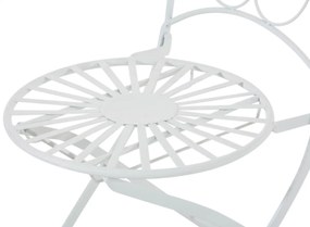 Kovová stolička skladacia Indra (SET 2 ks) - Biela