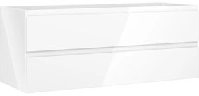 Mexen Orio, kúpeľňová skrinka 120 cm, 2 zásuvky, biela lesklá, 91A10-12047-2-BFF00