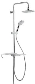 Sprchový systém SAT bez batérie biela/chróm SATPIPE