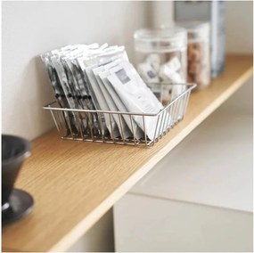 Biela/v prírodnej farbe drevená prídavná polička 28,5x8,5 cm Tower – YAMAZAKI