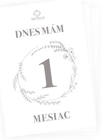 Míľnikové kartičky - tmavosivý set