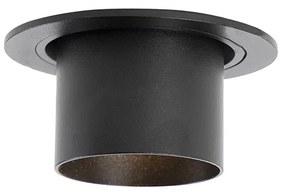 Sada 6 moderných zapustených bodových svetiel čierna okrúhla naklápacia - Installa