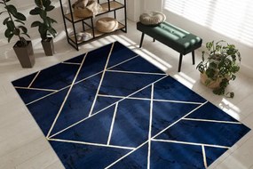 Koberec EMERALD exkluzívny 1012 glamour, styl geometrický granátový / zlatý