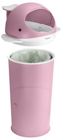 Ružový plastový odpadkový kôš na plienky 25 l Whale – Kindsgut