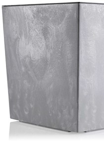 PLASTOVÝ KVETINÁČ BLOOM 36X56 CM IMITÁCIA BETÓNU SIVÁ