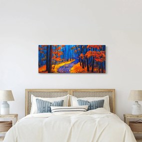 Obraz jesenného lesa (120x50 cm)