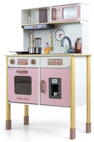 Detská drevená kuchynka Milly Mally Bjorn rúžová
