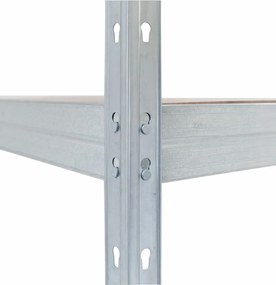 Kovové regály RIVET PRO 180x150x60 DTD drevotrieska 4 úrovne pozinkovaná